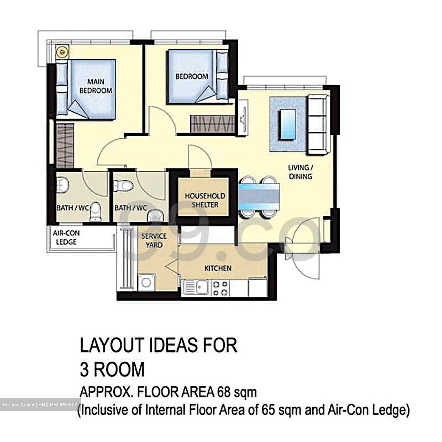 Blk 131B Toa Payoh Crest (Toa Payoh), HDB 3 Rooms #487049411